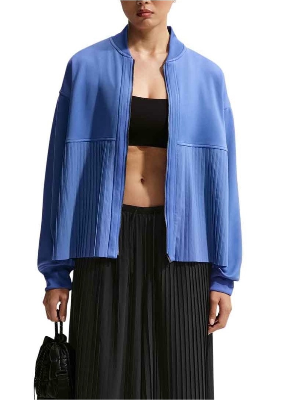 NWT $125 Nike Sportswear Women's Pleated Jacket Oversized Fit XL Blue